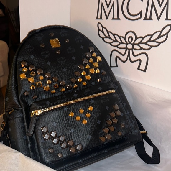 Retro M Studs Stark Backpack in Visetos - Picture 3 of 6